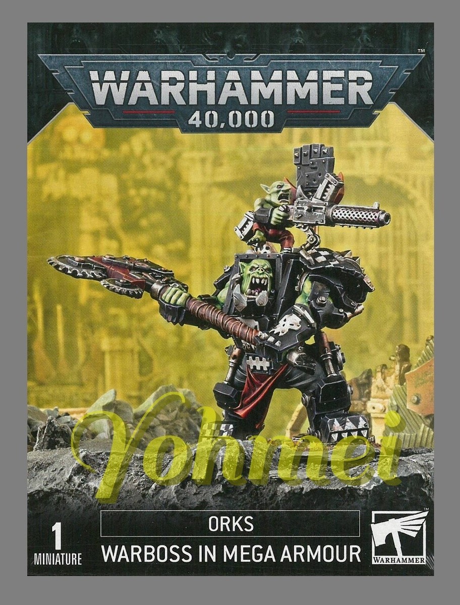 Warboss in Mega Armour - ORKS - Warhammer 40k ~ 0$ US TARIFFS ~ | eBay