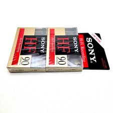 NEW Blank SONY HF High Fidelity Normal Bias Audio Cassette Tapes 90 Minute 2pack