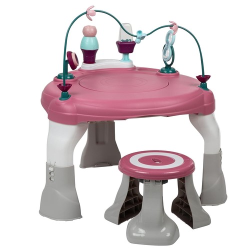 Oslo Pink 4-in-1 Activity Center: Infant to Toddler Fun with Height Adjustment - Picture 9 of 9