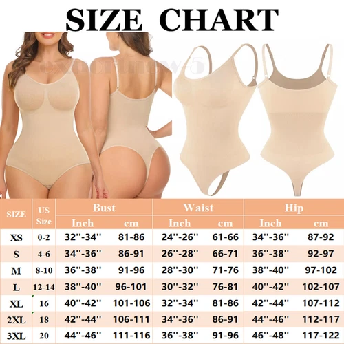 Women Shapewear Bodysuit Tummy Control Body Shaper Sculpting Snatched Waist Cami - Picture 20 of 48