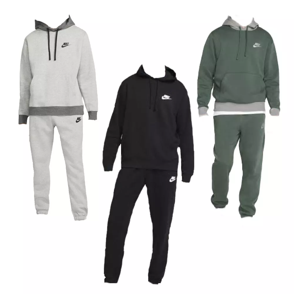 Nike Men\'s Jogger Set Fleece eBay 2-Piece and Pants Tracksuit | Athletic Jogger Hoodie