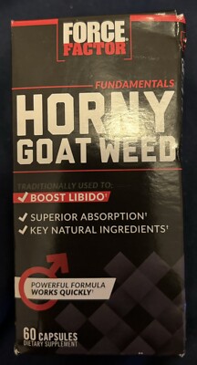 Force Factor - Horny Goat Weed with Black Pepper 750 mg. - 60 Capsules 1/2025