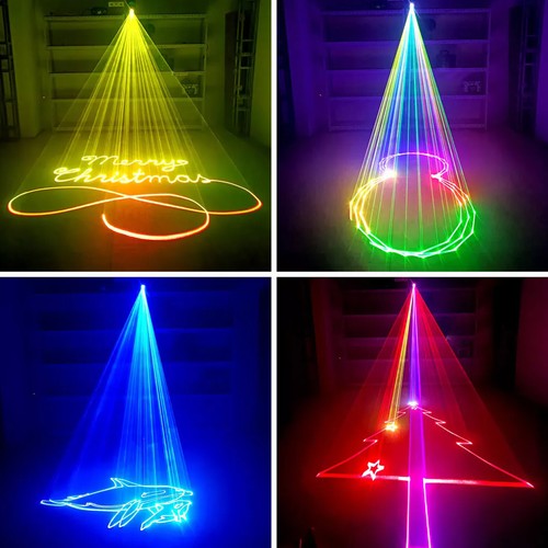 App Edit 5W RGB iLDA DMX Animation laser projector For Wedding Party Stage Light - Picture 8 of 16