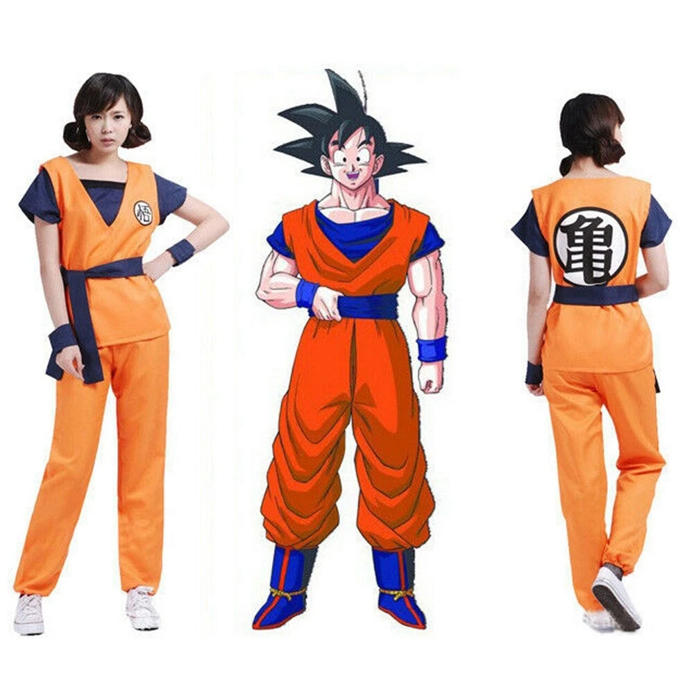 Déguisement son goku Cosplay dragon ball 8 pièces costume enfant ou adulte