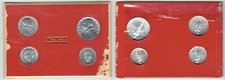 DIVISIONALE VATICANO 1953 MCMLIII 4 MONETE 10 LIRE - 5 LIRE - 2 LIRE - 1 LIRA