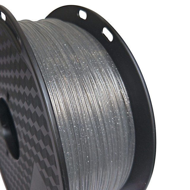 Crystal PLA Filament Shining Grey 3D Printer Filament 1.75mm 1KG 2.2