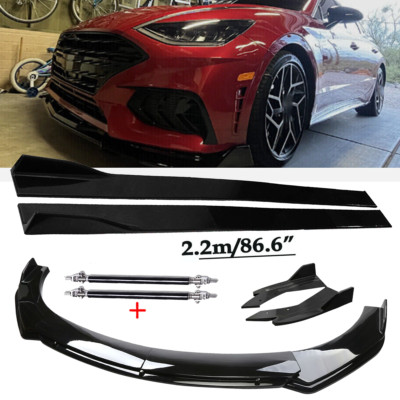 For Hyundai Sonata Front Bumper Lip Spoiler Diffuser Splitter Side Skirt Bod GFF