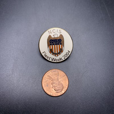 NCIS Special Agent Fleet Week Pin 2004 Lapel Eagle Emblem Enamel
