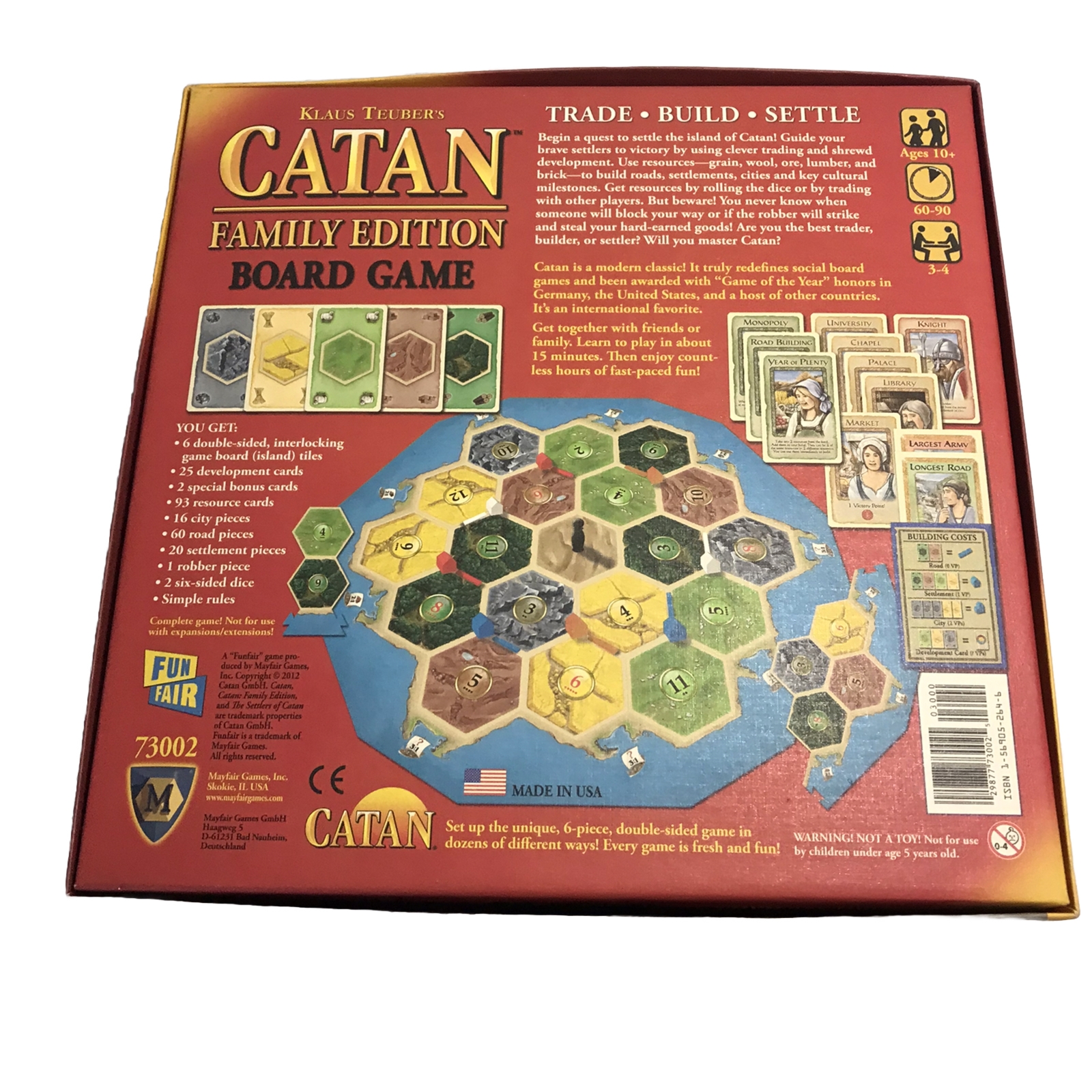 Catan Family Edition Board Game 781624722386 eBay