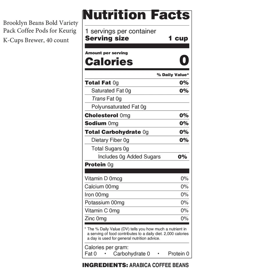 Brooklyn Beans café molido tostado oscuro, Fuhgeddaboutit, paquete de 6 (72 onzas Foto 3 de 4