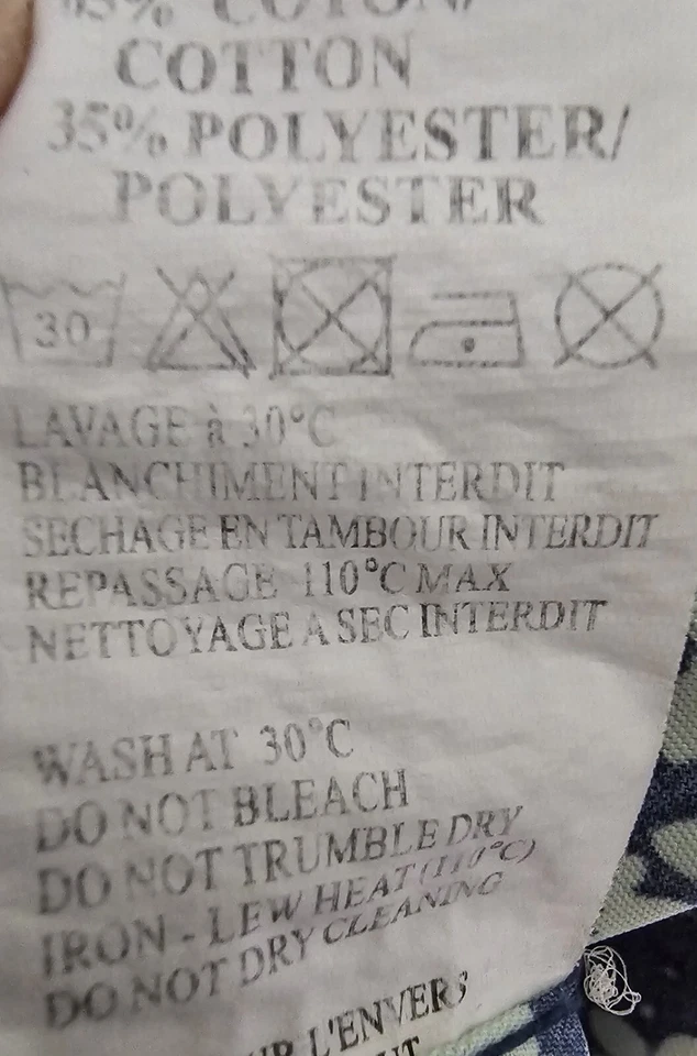 Camisa Yves Enzo Para Hombre Talla M Mediana 39/40 Azul Verde Floral Foto 4 de 4