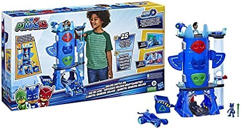 PJ MASK F2101 Deluxe Battle HQ Vorschulspielzeug, Hauptquartier Spielset mit 2 Actio - Bild 2 von 3