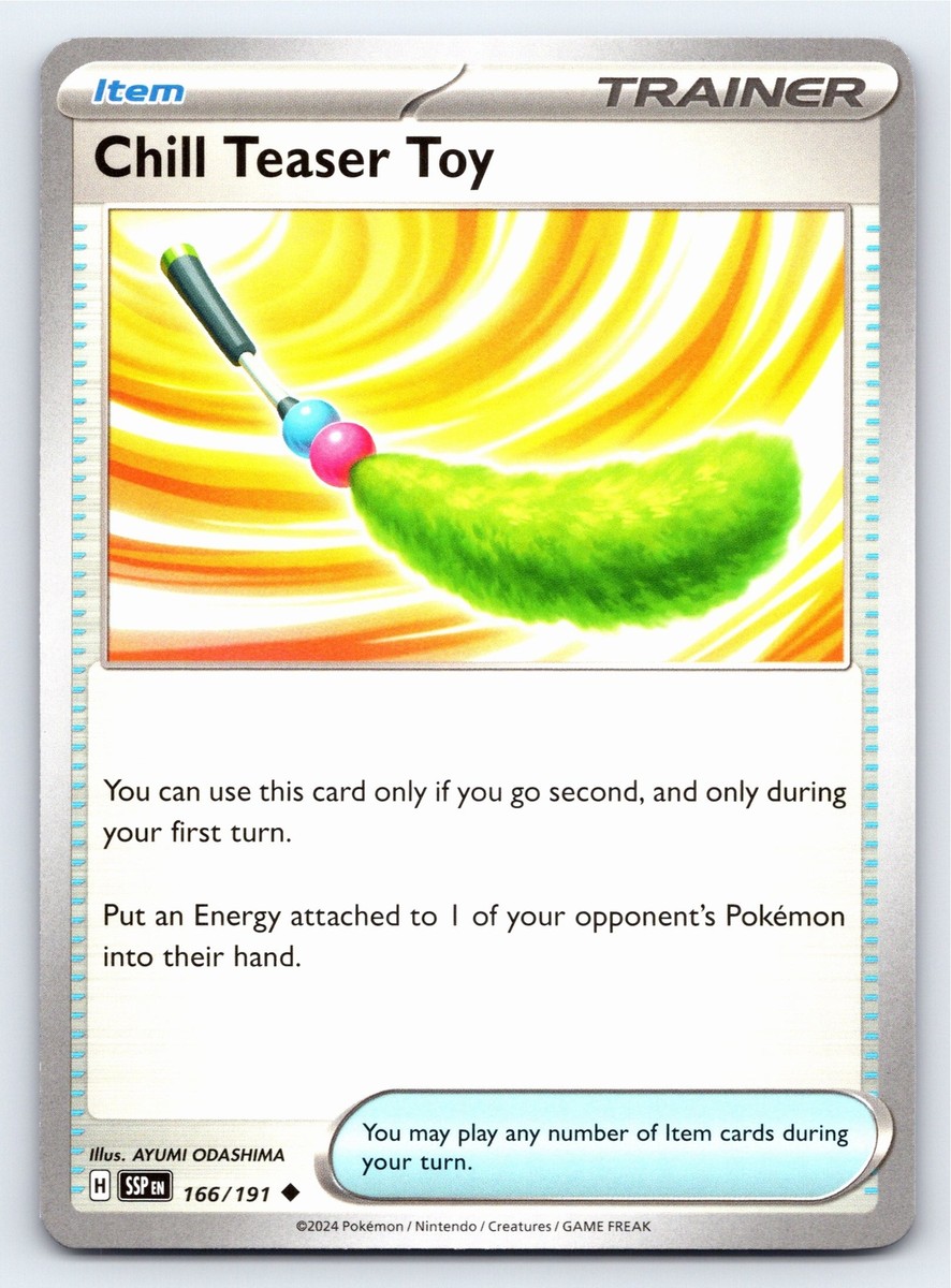 Chill Teaser Toy 166/191 Uncommon Surging Sparks Pokemon Card - NM
