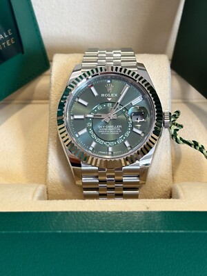 Rolex Sky Dweller - Green Dial - 2024 - Jubilee - 336934 - Full