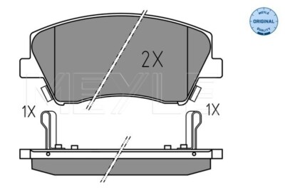 MEYLE 025 225 1817 Brake Pad Set, disc brake for HYUNDAI KIA