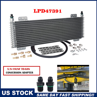 #ad For Cool Max Low Pressure Drop Transmission Oil Cooler 40000GVW 6AN Fittings $75.30