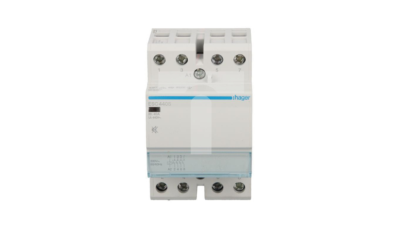 Silent modular contactor 40A 4Z 230V AC ESC440S /T2UK