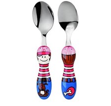 Eat 4 Fun Boy Ben Puppy Dog Spoon Baby Child Training Silverware Utensil
