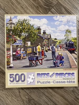 Bits and Pieces OAKWORTH STATION Art by Trevor Mitchell 500 Piece Puzzle 