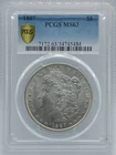 1887 MORGAN SILVER DOLLAR PCGS MS 63 $1
