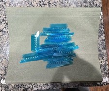 Lot of 20 Letter Size Hanging File Folders With Blue Tabs included