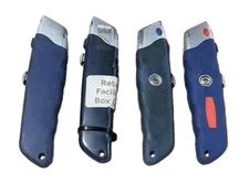 Uline Lot Of 4 Comfort Grip Retractable Utility Box Cutter Knives