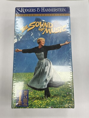The Sound Of Music VHS Golden Anniversary New Sealed Original Package Water Mark