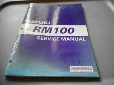 Suzuki RM100 RM 100 2003 Factory Service Repair Manual OEM 99500-20230-01E