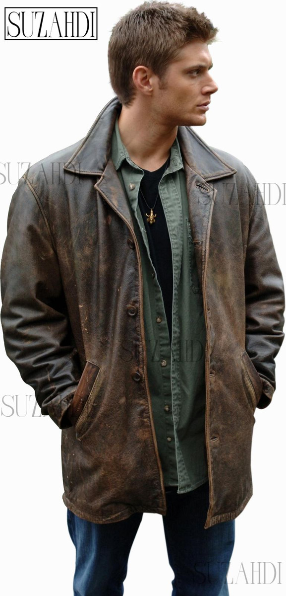 Dean Winchester Jensen Ackles inspired Distressed Brown Real