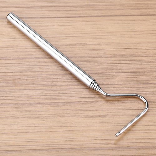 Stainless Steel Snake Catcher Stick Safety Extensible Handling Capture Hook Tool - Foto 8 di 12