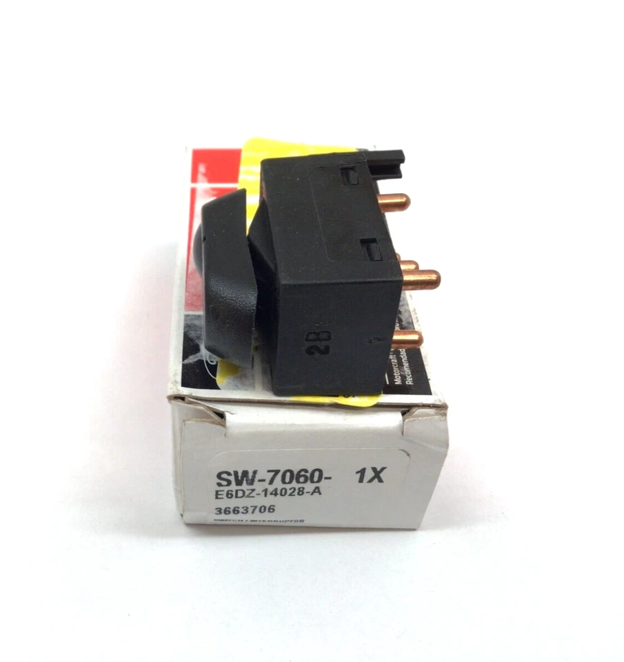 Interruptor de bloqueo de puerta eléctrico para pasajero delantero derecho Ford Mercury nuevo OEM E6DZ-14028-A Foto 4 de 4