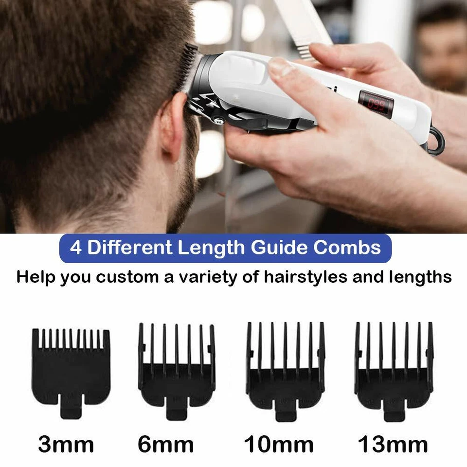 Kemei Pro Cortapelos Kit Recortadora Hombres Máquina de Corte Peluquería Salón Stock en EE. UU. Foto 2 de 4