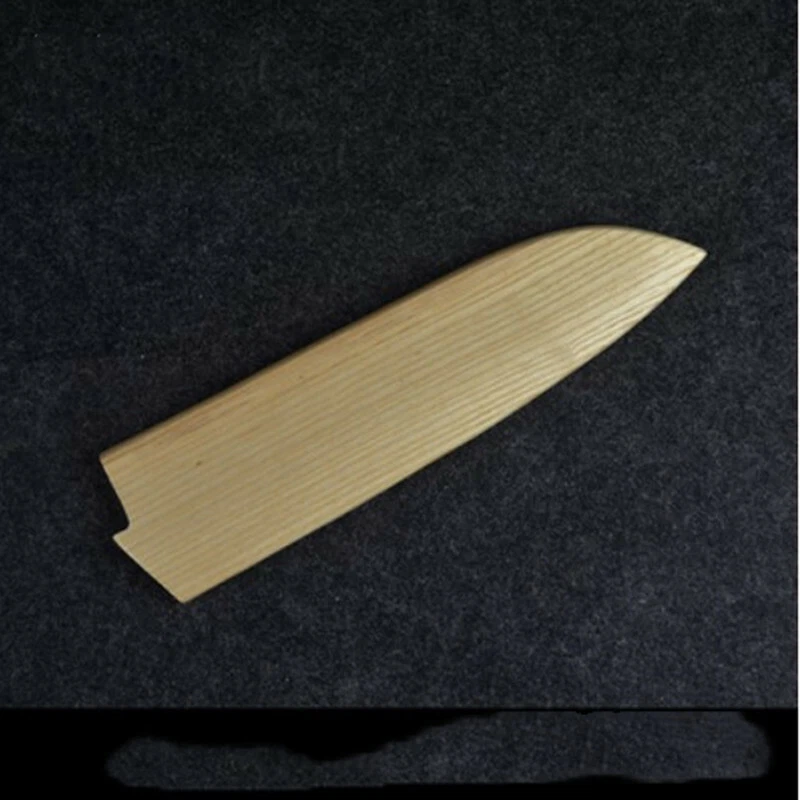 210mm Japanese Chef Knife Sheath Santoku Knife Wood Saya Blade Guard Case Bag