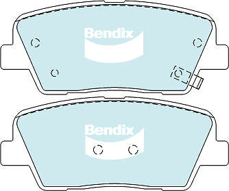 Bendix Heavy Duty Rear Brake Pad Set for Hyundai Santa FE DM, DMA 2.4L G4KJ Petr - Bild 1 von 1