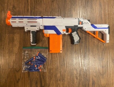 Nerf N Strike Elite Retaliator Dart Blaster, Stock, Grip, Barrel