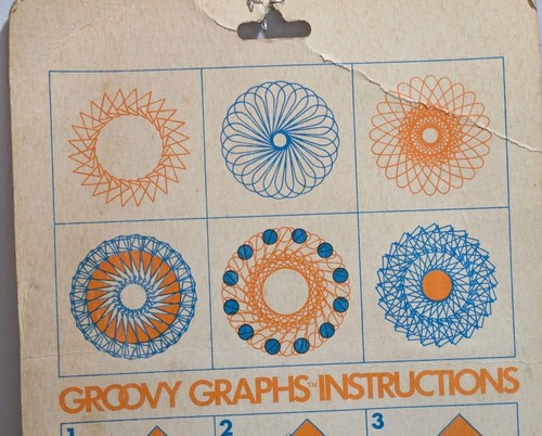 1970 Lowe Co Groovy Graphs Travel Spirograph No. 70 NOS - Picture 6 of 7