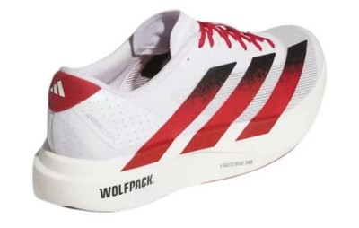 Adidas Adizero Evo SL NC State White Red Running Wolfpack JQ4571 Men Sz 6,8,14 adidas Adizero Evo SL NC State Wolfpack North Carolina  main image 2