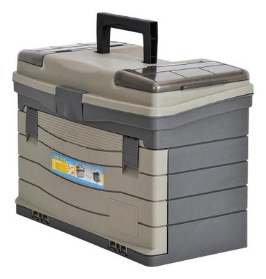 1Pc MULTICOMP PRO MP012217 Tackle/Tool Box, Waterproof, 11.81'' Width x 9,2