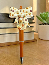 Beaded Pen-Dog Paw Theme