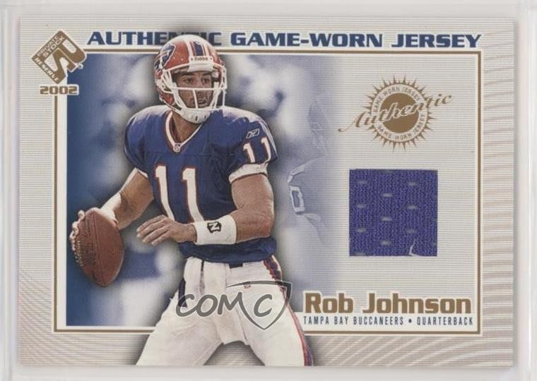 2002 Pacific Private Stock Reserve Authentic Game-Worn Jersey Rob Johnson 0c2