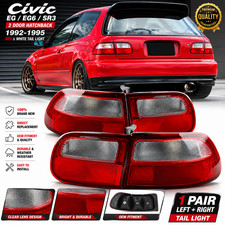 Honda Civic Eg Eg6 Sr3 2 Door Red White Rear Tail Lights Tail Lamp 1992-1995pair Honda Civic Eg Eg6 Sr3 2 Door Red White Rear Tail Lights Tail Lamp 1992-1995pair