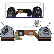 For ThinkPad X1 P1 5H40Y67588 Gen 3 Cooling Heatsink CPU GPU Fan 5H40Y67590