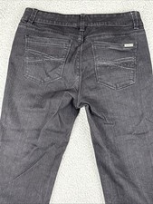 White House Black Market Skinny Crop Jeans Women 4 Black Denim Stretch Casual