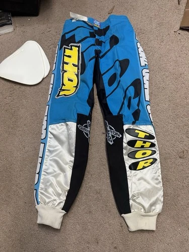 VTG Motocross THOR Eclipse Pants Size 32 NEW OLD STOCK Blue