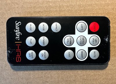 REMOTE CONTROL for Sunfire HRS Subwoofer Amplifier HRSIW8