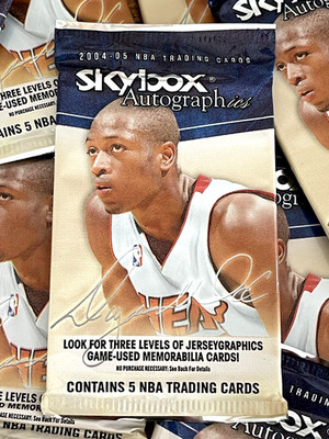 2004-2005 SKYBOX AUTOGRAPHICS NBA Basketball   PACK 5 Cards AUTO? PATCH? OVP 