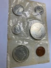 . CANADA 6 coin set 1965  1 dollar  SILVER  in  CELLO