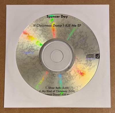Spencer Day - If Christmas Doesn't Kill Me + Shadow Man RARE promo advance CDrs