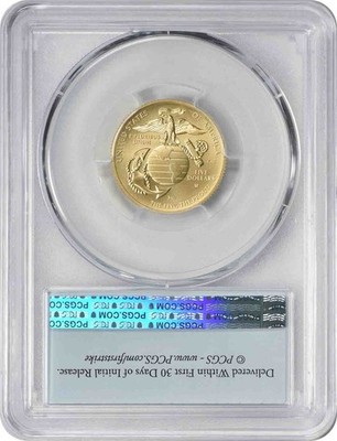 2025-W U.S. Marine Corps USMC 250th Anniversary $5 Gold MS70 FS
