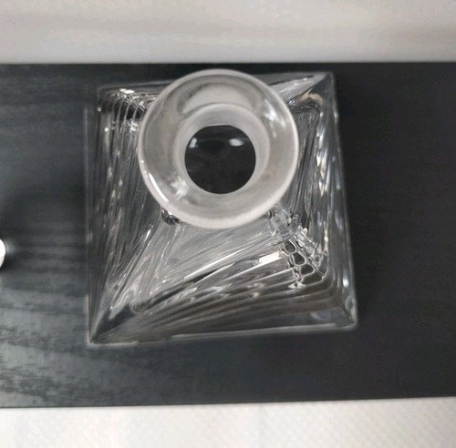 RCR Royal Crystal Rock Perfume Bottle Italian Lead Crystal Triangle Pyramid 12cm - Picture 10 of 24